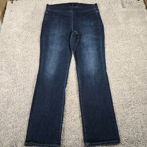 NYDJ Jeans Womens 0X Blue Sculpt Her Pull On Straight Lift tuck Stretch
